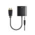 COTECi HDMI to VGA Cable with Audio Connector Adapter - Black